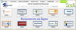 Inscription au système national de documentation en ligne