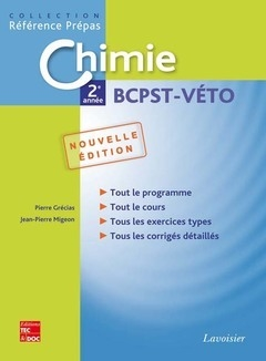 Chimie 2e année BCPSTVéto 