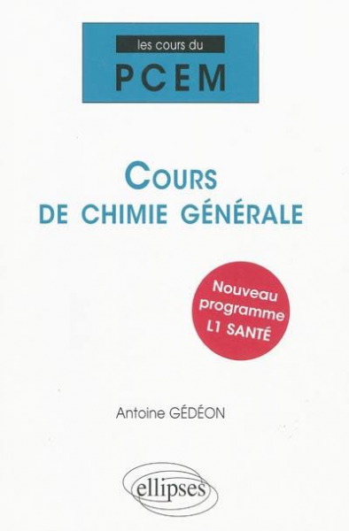 Cours de chimie générale