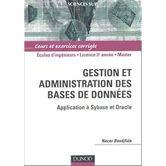 Gestion et administration des bases de donn&eacute;es