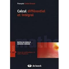 Calcul diff&eacute;rentiel et int&eacute;gral