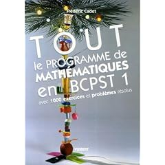 Tout le programme de math&eacute;matiques en BCPST 1