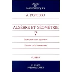 Alg&egrave;bre et g&eacute;ometrie