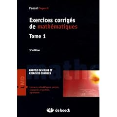 Exercices corrig&eacute;s de math&eacute;matiques