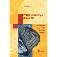 Petits Probl&egrave;mes d'analyse