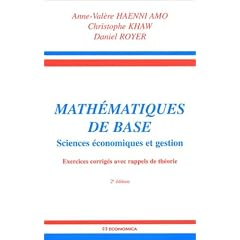 Math&eacute;matiques de base