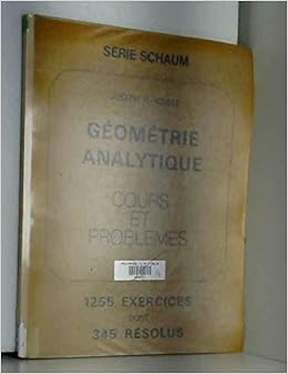 Géométrie analytique 