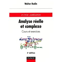 Analyse r&eacute;elle et complexe