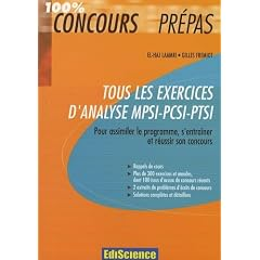 Tous les exercices d'analyse MPSI-PCSI-PTSI
