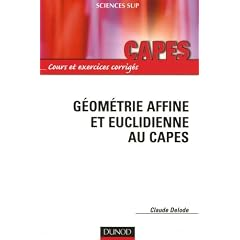 G&eacute;om&eacute;trie affine et euclidienne au CAPES