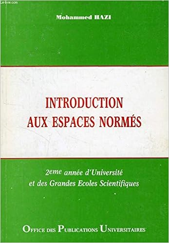 Introduction aux espaces normés