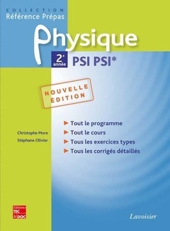 Physique, 2de année PSI, PSI*