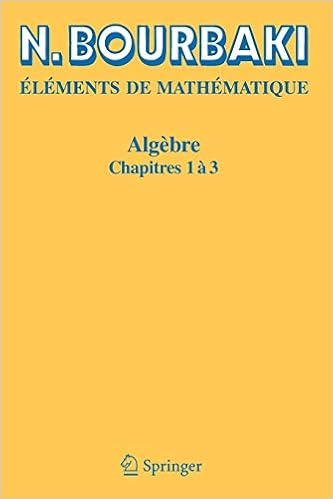 Algèbre - Chapitres 1 à 3