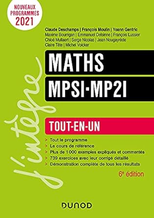Maths MPSI-MP2I