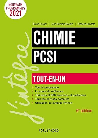 Chimie tout-en-un PCSI - 6e éd