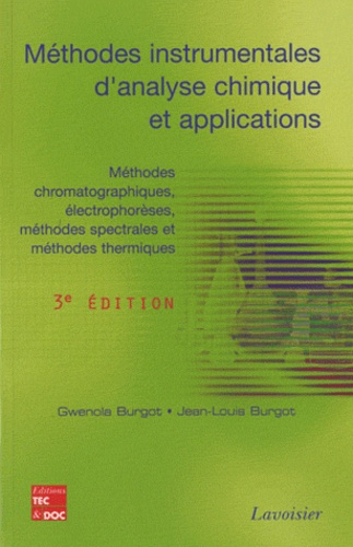 Méthodes instrumentales d'analyse chimique et applications vignette