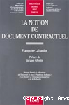 La notion de document contractuel
