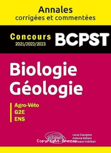 Biologie, g&eacute;ologie