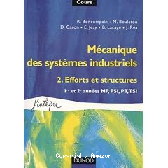 M&eacute;canique des syst&egrave;mes industriels