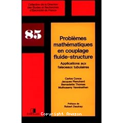 Probl&egrave;mes math&eacute;matique en couplage fluide-structure