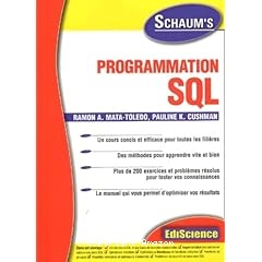 Programmation SQL : un cours concis et efficace pour toutes les filieres...