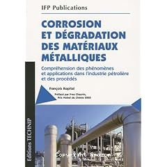 Corrosion et degradation des materiaux metalliques