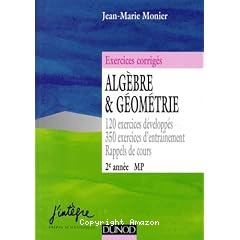 Alg&egrave;bre et g&eacute;om&eacute;trie