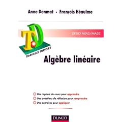 Alg&egrave;bre lin&eacute;aire