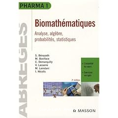 Biomathematiques analyse,algebre,probabilites,statistiques