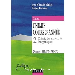 Chimie cours 2 ann&eacute;e
