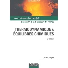 Thermodynamique & &eacute;quilibres chimiques