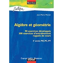 Alg&egrave;bre et g&eacute;om&eacute;trie