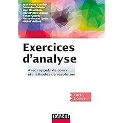 Exercices d'analyse