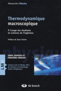 Thermodynamique macroscopique