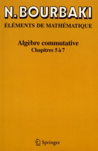 Algèbre commutative